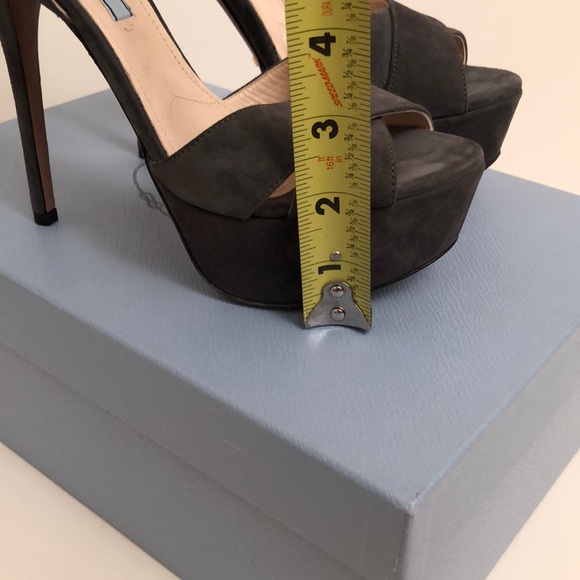 New Prada Suede platform Sandals - Picture 5 of 7